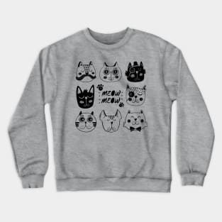 Cat Meow Crewneck Sweatshirt